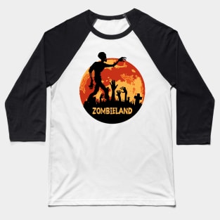 Zombieland Halloween Design Baseball T-Shirt